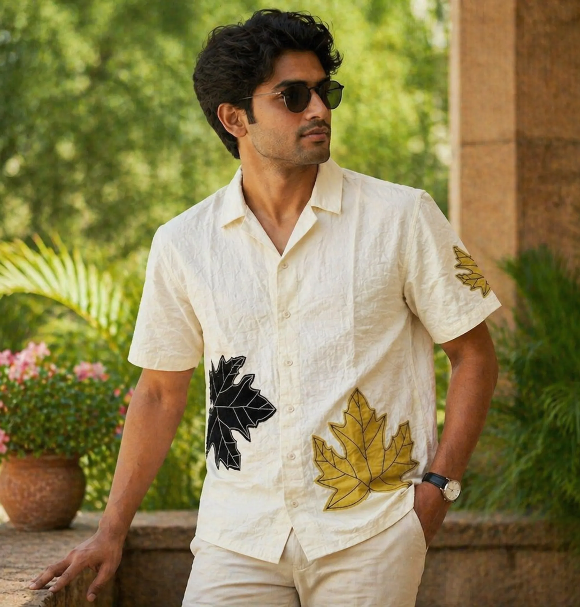 Linen Leaf Shirt