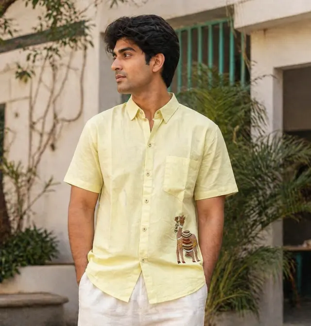 Menagerie Shirt · Yellow