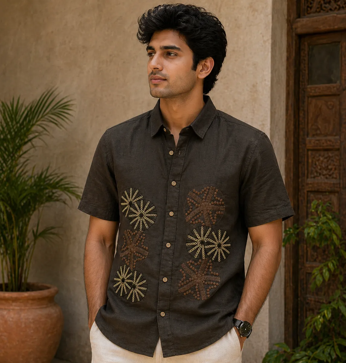 Star Embroidered Shirt